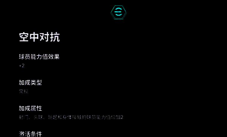 C罗属性面板展示，重点突出空中对抗、跳跃、射门等关键数值提升