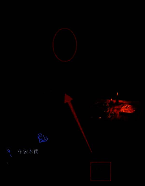 布偶被放置在木偶手中，光芒闪现