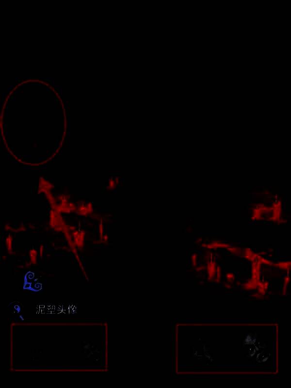 雕像头部安装完成，整体造型完整，散发神秘气息