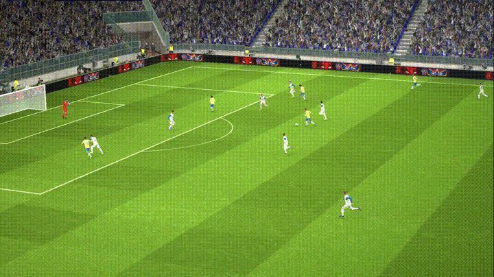 卡福禁区外突施冷箭，一脚急升射门轰出重炮，皮球直挂球门死角