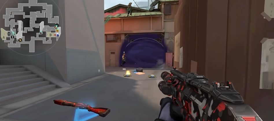 幽影在地图多个关键点位连续传送，留下残影轨迹，展现其高机动性与战术灵活性