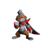 暴暴兔释放时空回溯技能，周身环绕时间齿轮特效，地面浮现蓝色时空法阵