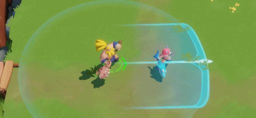 卡卡班使用技能改造地形，地面升起石墙，周围尘土飞扬