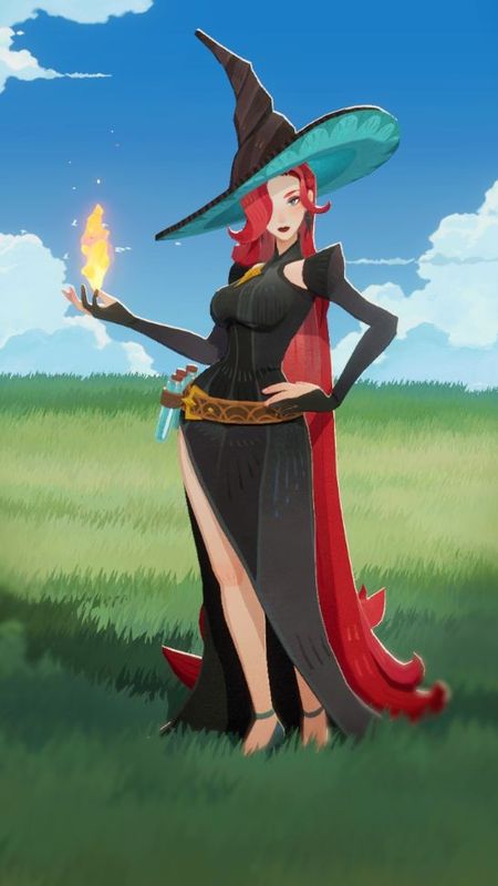 凤凰角色立绘展示，烈焰环绕，羽翼张扬，展现出强大的神魔气质