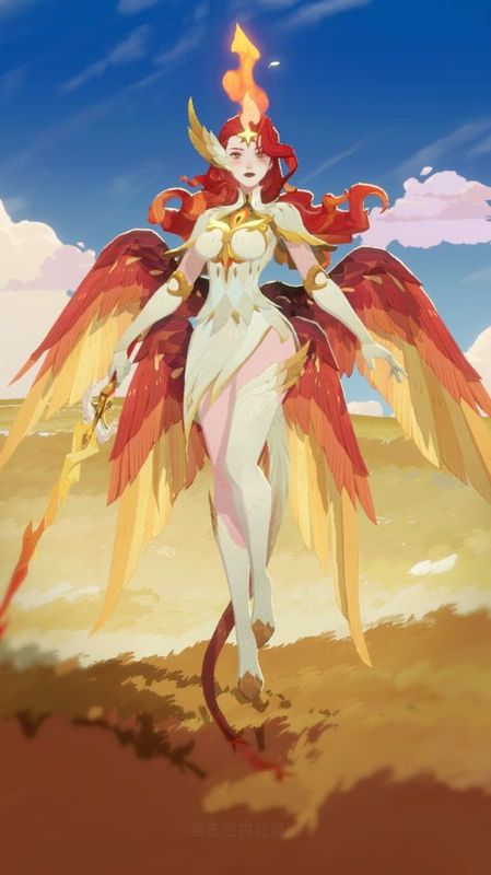 “五月”角色动态展示，手持法杖轻盈跳跃，周围飘散着魔法光点