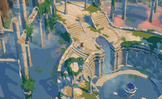 玩家在大地图中触发隐藏任务，与NPC对话后开启神秘洞穴