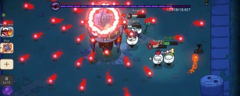 《佩布尔骑士》游戏主界面展示，像素风格的骑士角色与城堡背景清晰可见