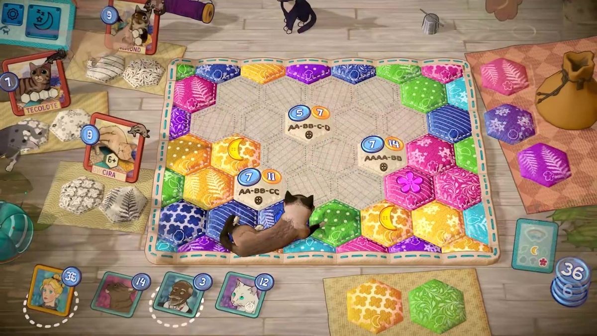 玩家在战役模式中与NPC对话，背景是一座充满日式风情的爱猫之城街道