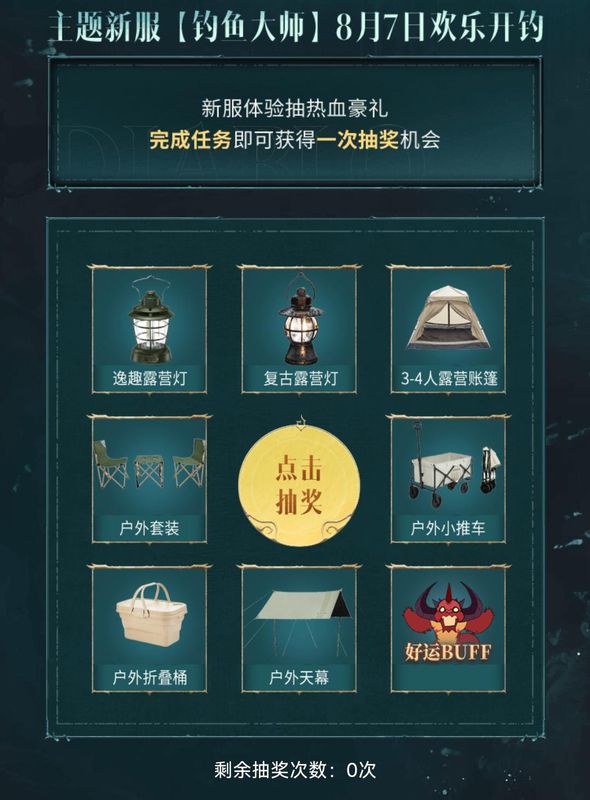 手机扫码参与活动的示意图，屏幕上显示H5活动页面，奖品包括露营装备、钓竿、背包等实物图，标注‘万元大奖等你拿’