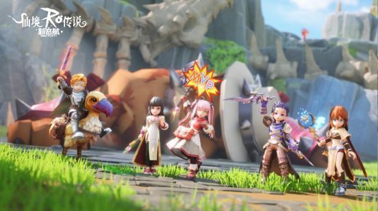 多名玩家合力围攻巨型MVP怪物，画面中火球、箭雨、治疗光环交织，战斗特效绚丽，团队协作氛围浓厚