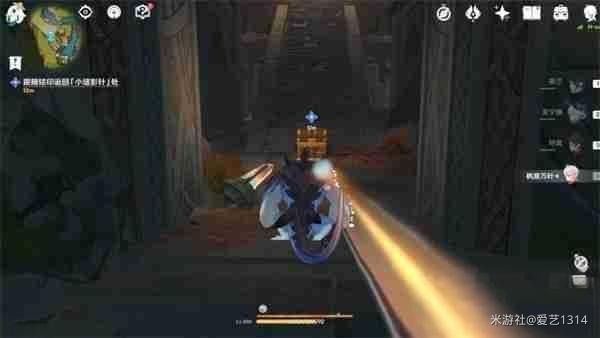 角色站在开启的珍贵宝箱前，金光闪烁，周围散落着奖励物品图标