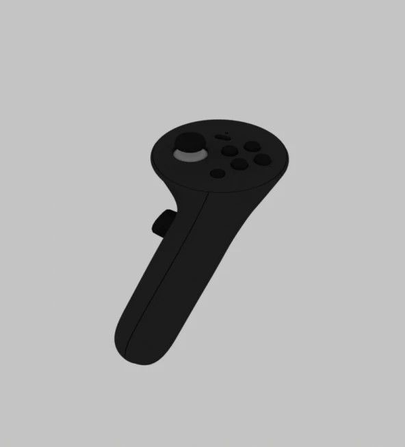 代号Roy的手柄正面设计图，清晰展示按键布局，包括ABXY、方向键和中心系统按钮