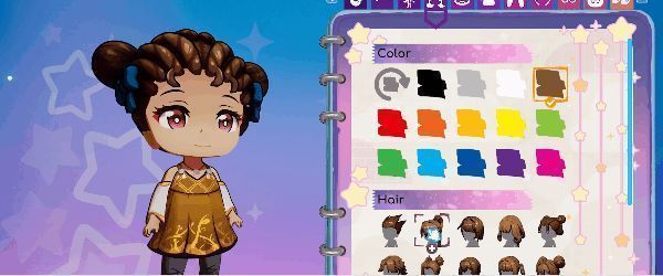 玩家在角色定制界面中更换发型与服饰，实时预览角色形象变化，界面简洁直观