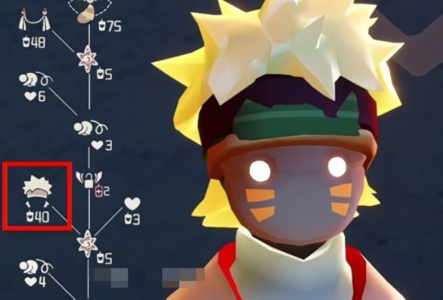 光遇玩家在雨林地图收集大蜡烛堆的场景，阳光透过树叶洒落