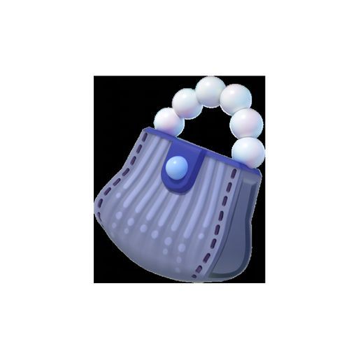 珍珠小包细节图，展示包体纹理与珍珠链条，背景虚化突出物品精致感