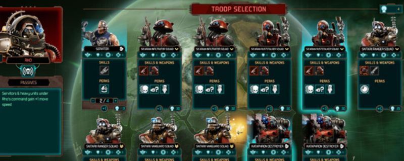 《战锤40K：机械神教2》游戏主视觉图，展示机械神教战士在废土星球上列队前行，背景为巨型铸造厂与雷电交加的天空