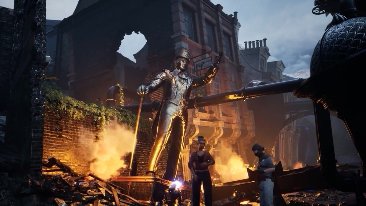 角色创建界面展示，多种族、多职业选择，界面充满齿轮与符文元素，融合科技与魔法风格