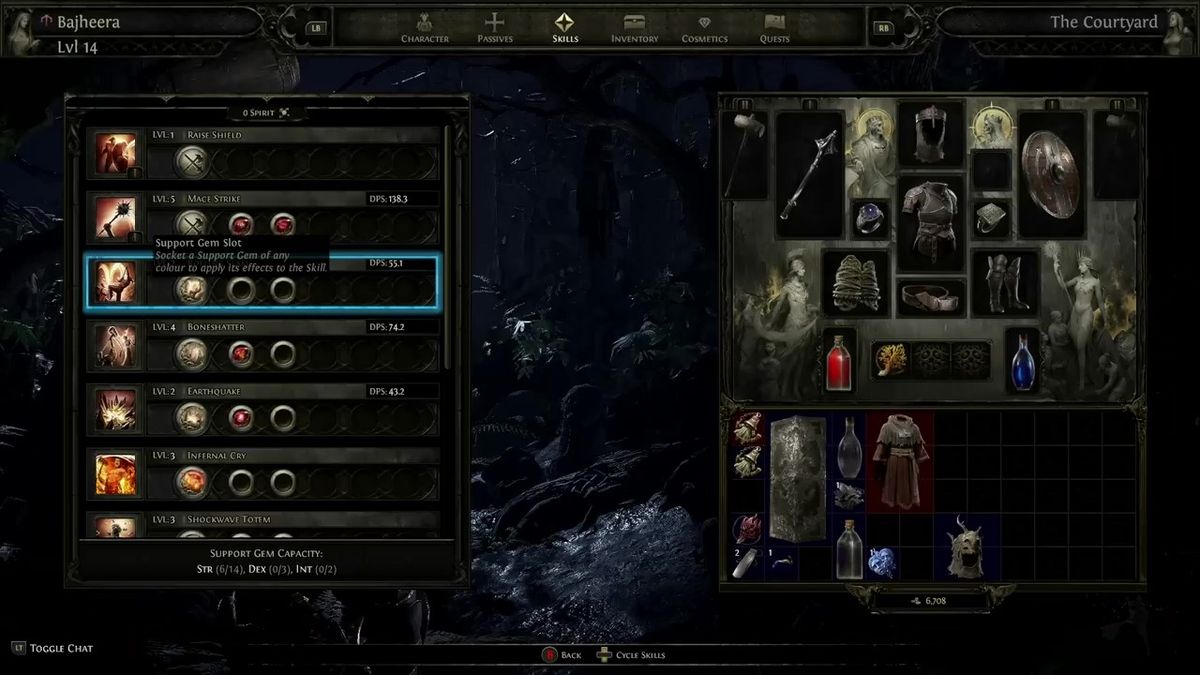 技能树界面展示，节点繁复交错，体现深度构建玩法