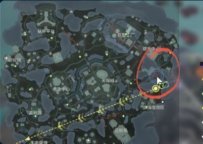 《远光84》玩家使用滑翔翼快速穿越地形，高效抵达资源区边缘