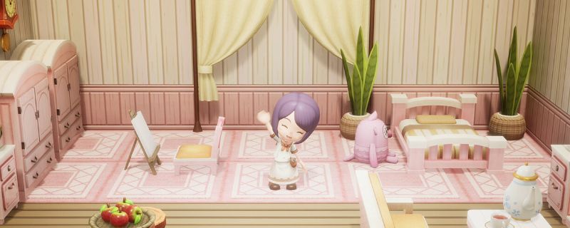 《幻想生活i》中玩家使用炼金术士制作实验工具的画面，工作台旁堆满材料，界面显示制作成功