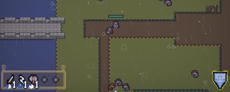 《Lone Survivors》游戏主界面展示，像素风格角色站在昏暗城市街道中，背景有闪烁灯光与神秘符号