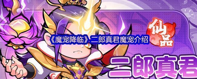 二郎真君释放雷霆万钧技能，天空降下紫色雷电，地面炸裂火花四溅，展现强大范围攻击特效