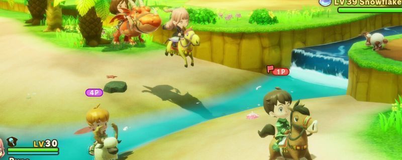 瞌睡龙倒地后掉落发光经验球的场景，地面散落着装备和材料，角色正准备拾取