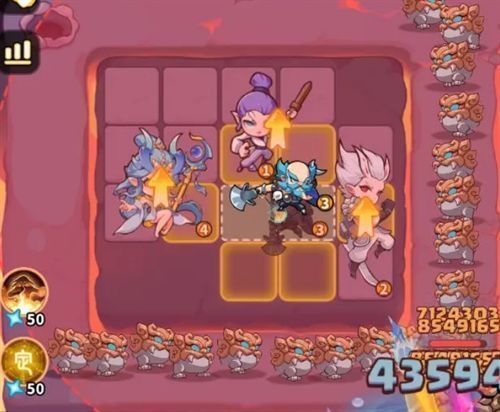 游戏内布阵界面截图，沙和尚位于队伍中央，周围环绕其他水系英雄，形成攻击加成覆盖