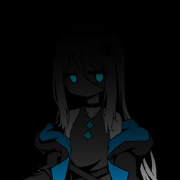 神秘角色背影立绘，周身环绕黑白能量漩涡，象征创造与毁灭的力量