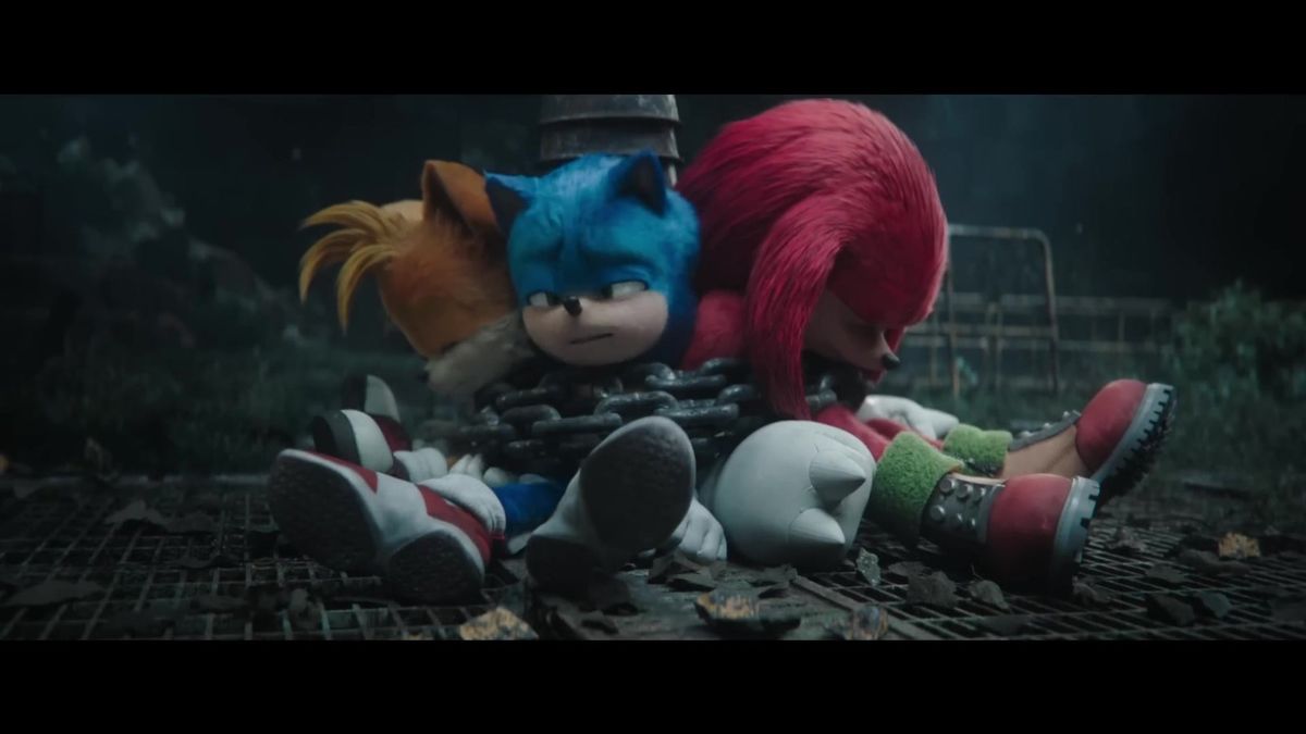 夏特站在高处俯视，周身环绕红色能量