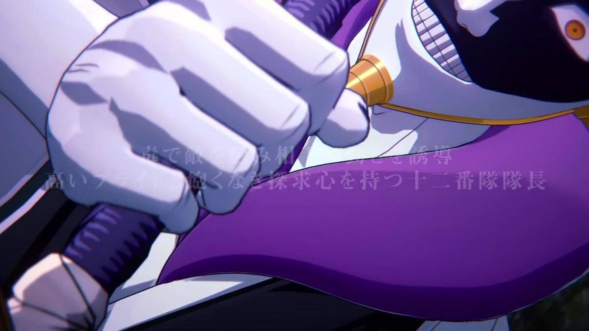 涅茧利发动近战攻击，耳中弹出镰刀武器，动作凌厉极具张力