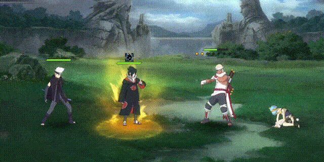 佐助操控须佐能乎与团藏激战，刀光剑影中查克拉激烈碰撞