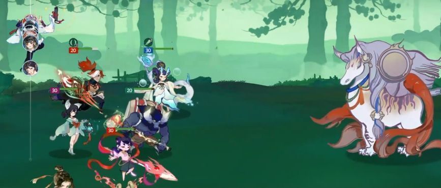 战斗结算界面，显示胜利与三星评价，角色全员存活