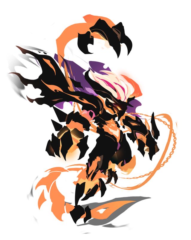 火海场景中的妄焱觉醒瞬间，火焰如龙卷般环绕其周身