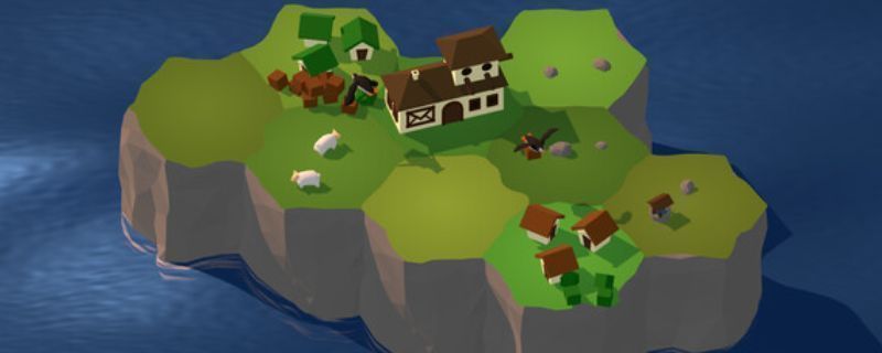 《Puffin Parcel Post》游戏主界面展示，画面中一只卡通海鹦正准备起飞送包裹，背景为悬崖边的邮局小屋，风格清新可爱