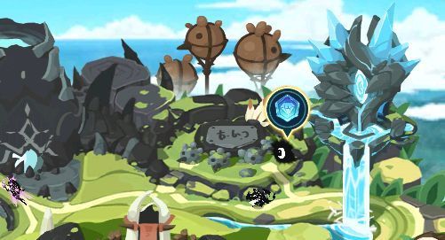 谜之生物在领地游荡，头顶气泡显示‘送你点小礼物’