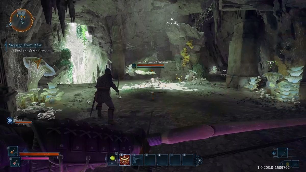 《宣誓》森林场景截图，阳光透过树叶洒落，环境细节丰富