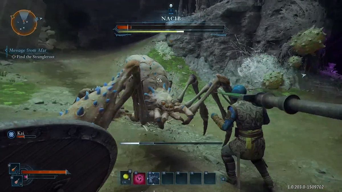 主角与巨型怪物对战，战斗场面紧张刺激