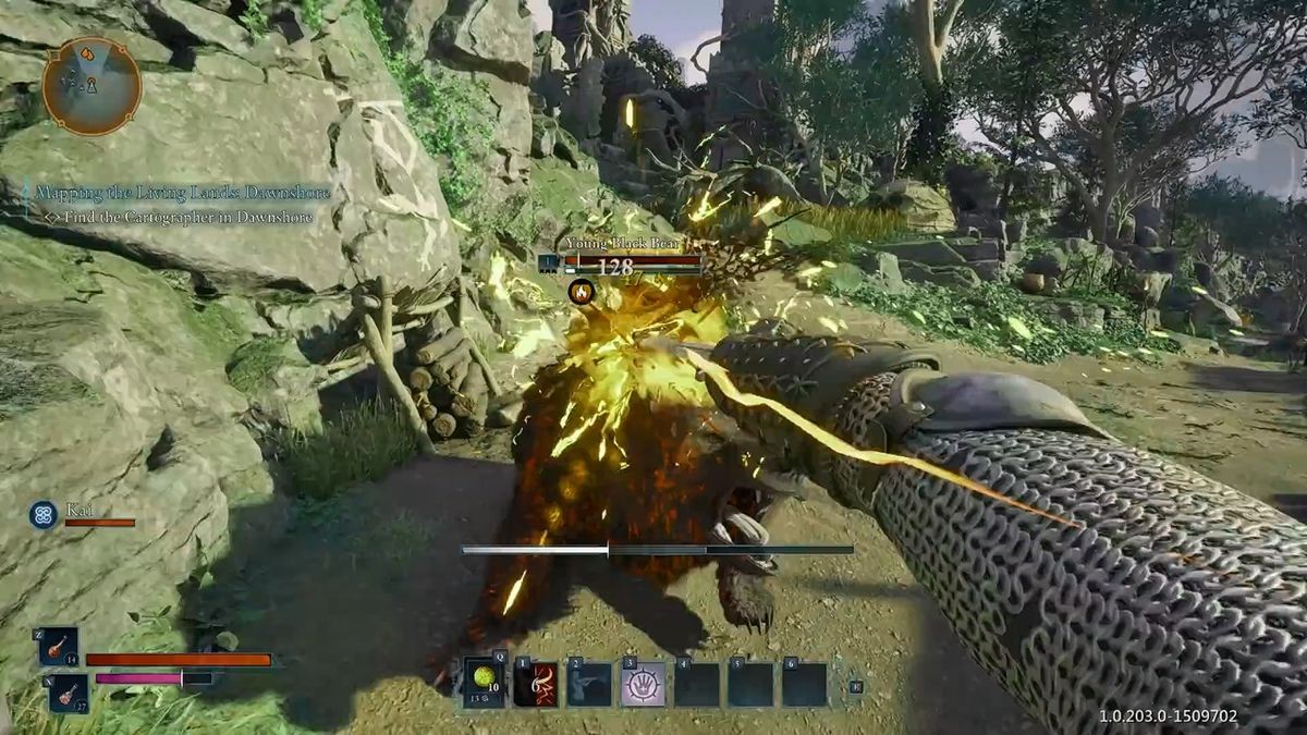 地图界面展示，区域划分清晰，任务标记明确