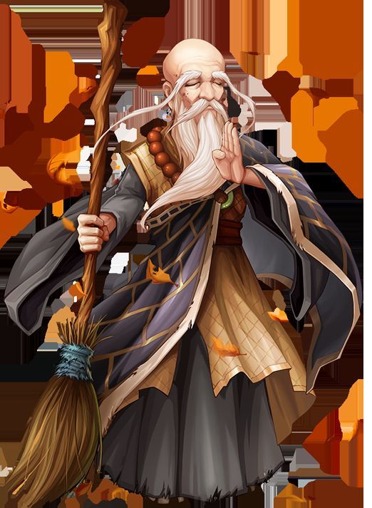 三位传奇侠客慈悲神僧、圣·天王和北丑并列登场，周身环绕金色光效，气势磅礴，彰显绝世高手风范