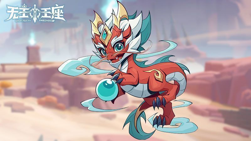 龙年宝宝腾空而起，龙鳞闪耀金光，口中喷出炽热火焰