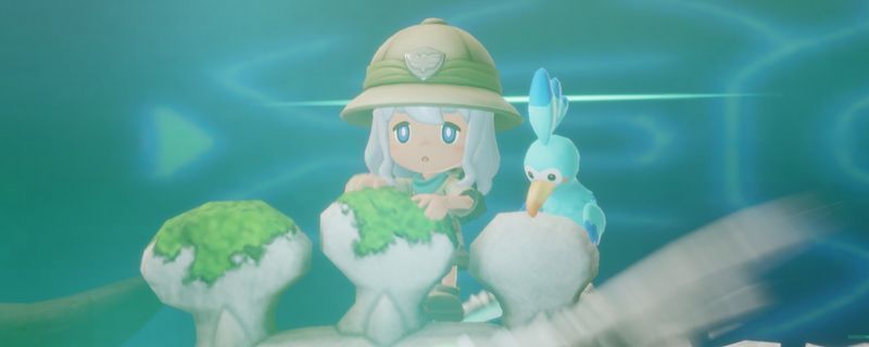 《幻想生活ｉ》中无垠大陆野牛寨工具店外观，木质结构小屋，门口摆放着工具架与炼金瓶罐