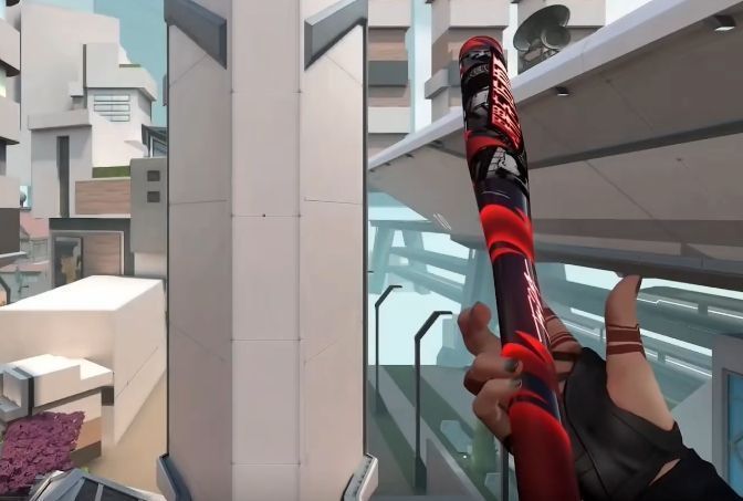 玩家使用球棒挥击，空中浮现‘POW’字样的漫画特效，整体风格轻松诙谐