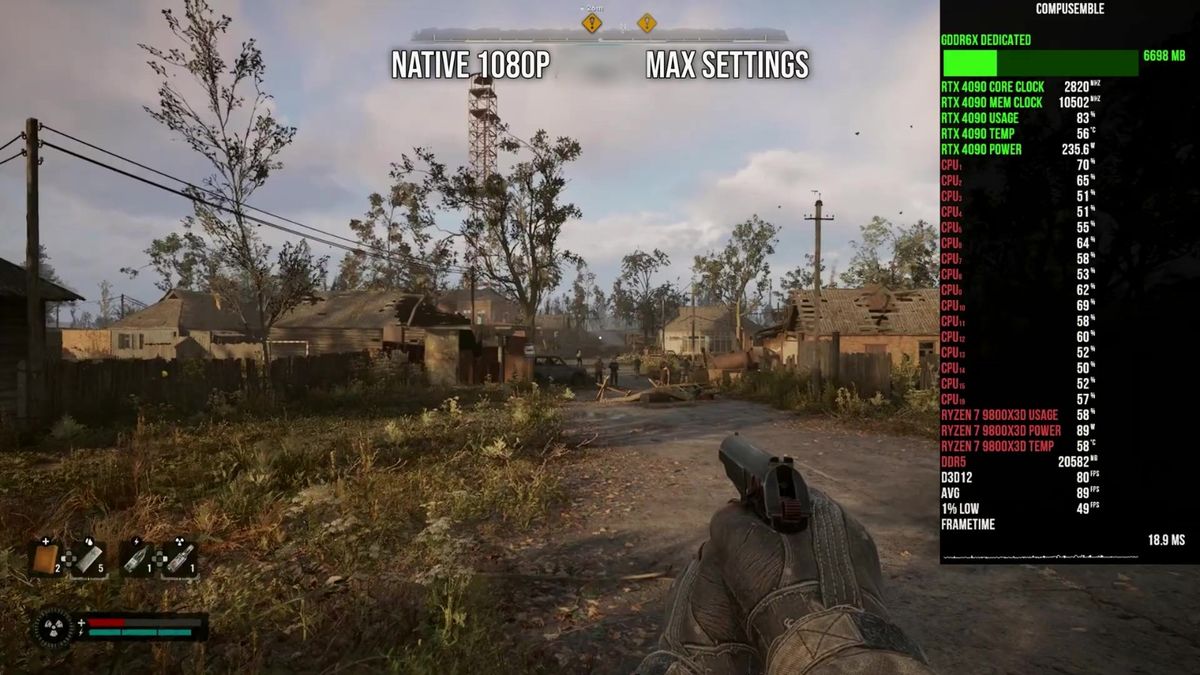 近距离展示角色装备细节，防毒面具表面布满划痕，体现末日生存感