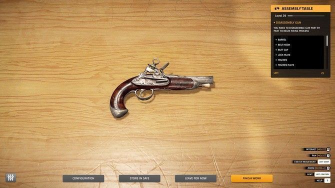 布朗·贝斯火枪在模拟射击场景中发射，火光与烟雾效果逼真