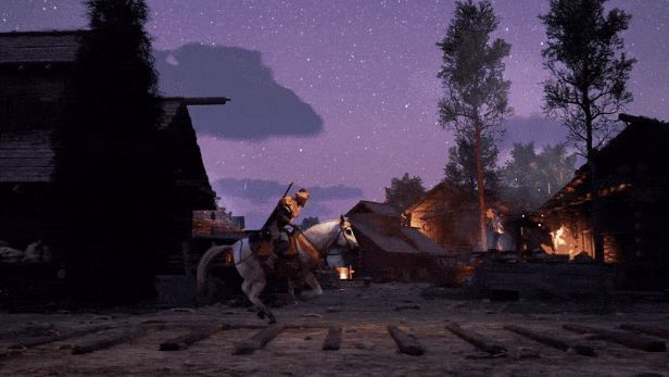 三位主角并肩作战的场景，分别使用不同武器对抗敌军