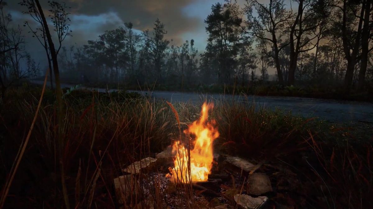 远景中的建筑群在黄昏光照下呈现出丰富的色彩渐变与阴影层次，展现HDR与Mod协同优化的成果