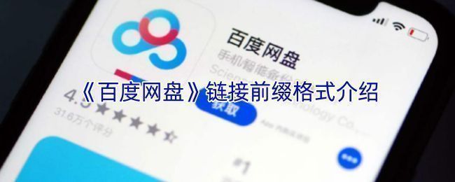 百度网盘分享链接示例界面，显示完整URL结构及链接复制功能按钮