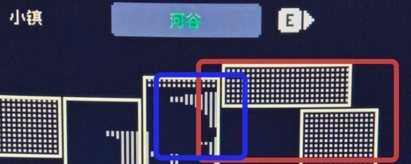 《多洛可小镇》河谷右上角悬空钢板结构，玩家可沿此路线跑酷前往高台