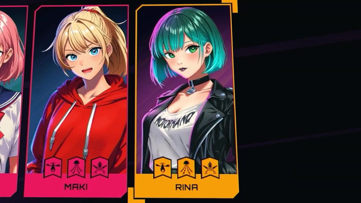 两名巫女并肩作战画面，背景为燃烧的东京塔，氛围紧张